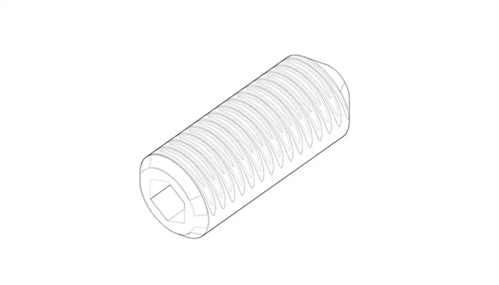 DORNBRACHT Befestigung Gewindestift ERSATZTEILE 093111024 M5 x 12 mm, 09311102490 Galeriebild 1